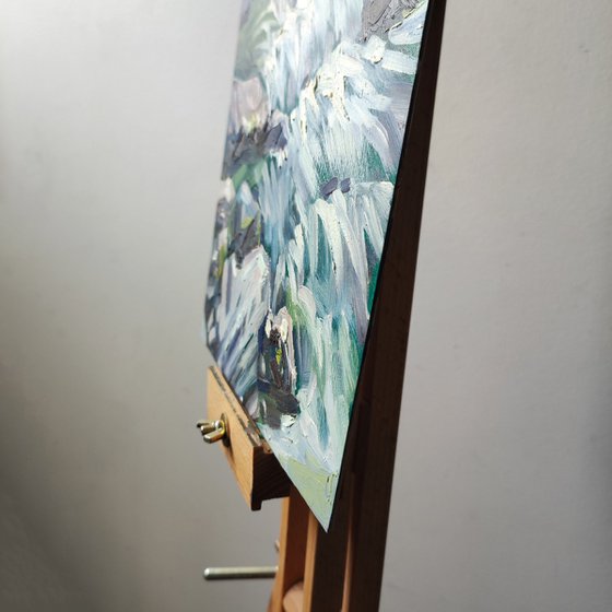 Small forest waterfall