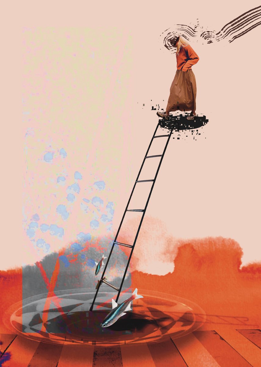 Surrealistic Portrait Giclee Print By Alina Lobanova, 17 X 23, Surreal Figure Aesthetics, Original Artwork