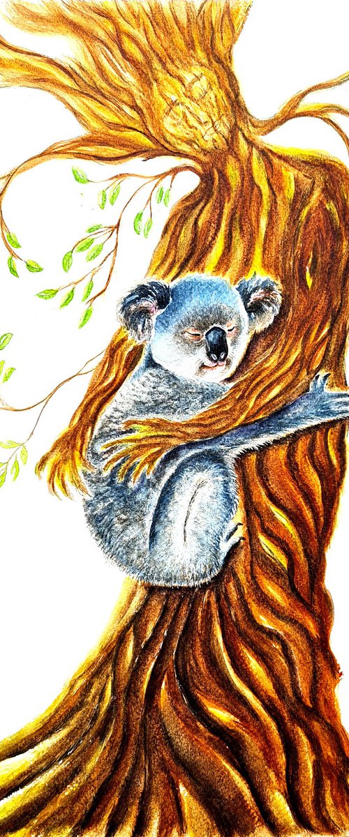 Koala and Tree love by Neha Soni