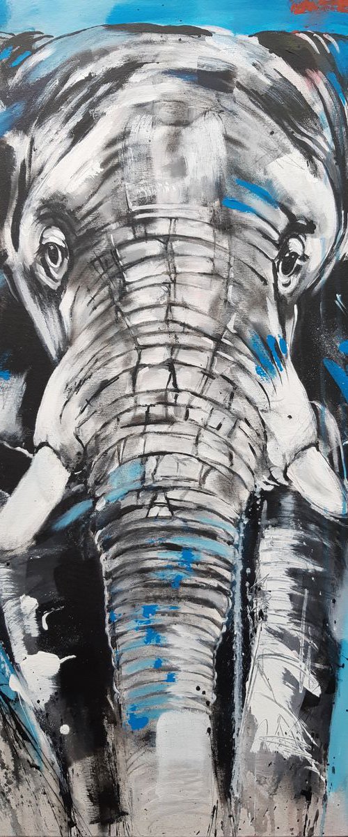ELEPHANT #9 - Work Series 'One of the big five' by Stefanie Rogge