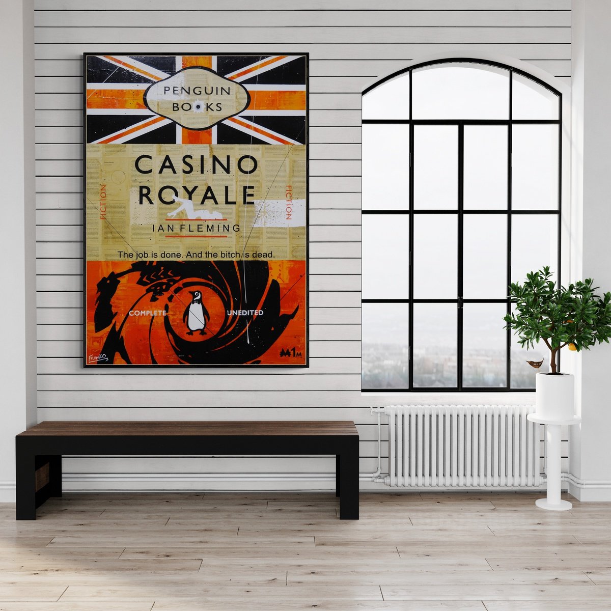 Urban And Pop Painting , James At The Casino By Franko, 39 X 55, Artwork For Sale On Artfinder