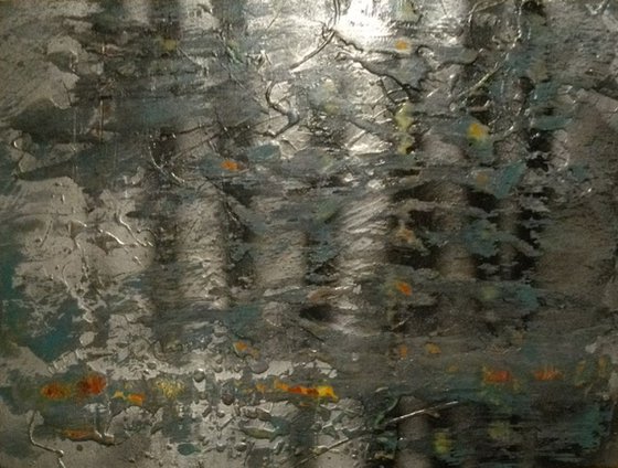 Silver abstraction #2 (40X30)cm