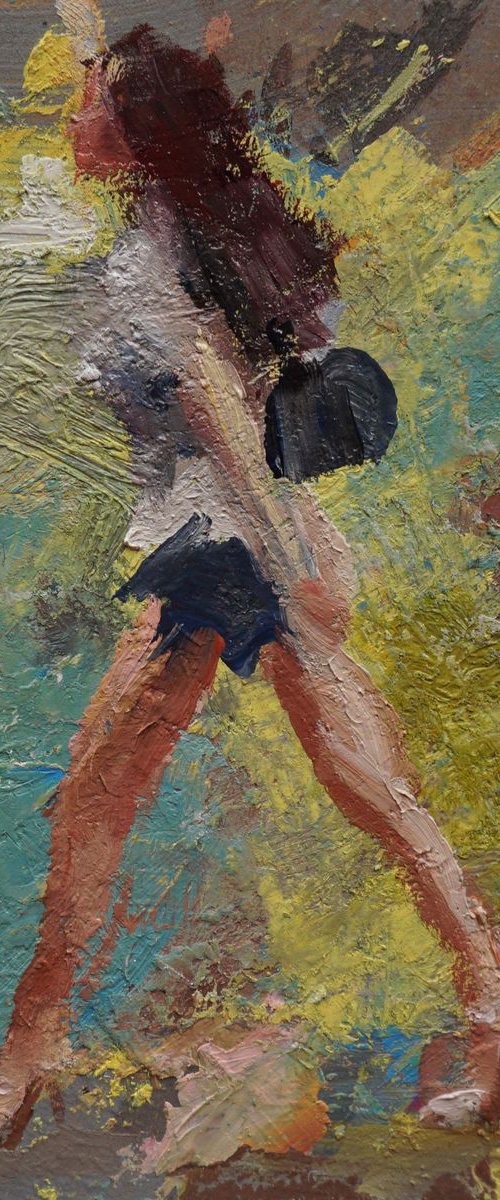 Walking girl by Manuel Leonardi