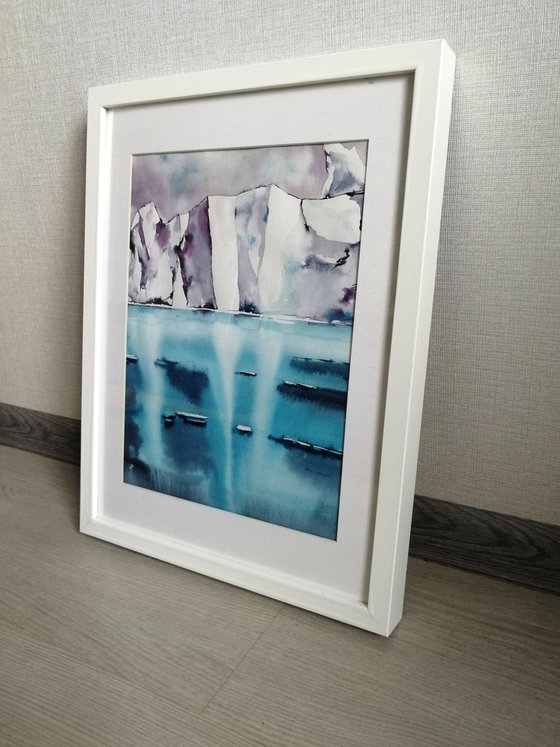 Iceberg painting/ Antarctica
