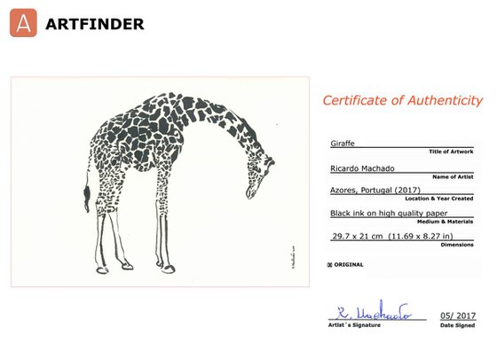 Giraffe I Animal Drawing