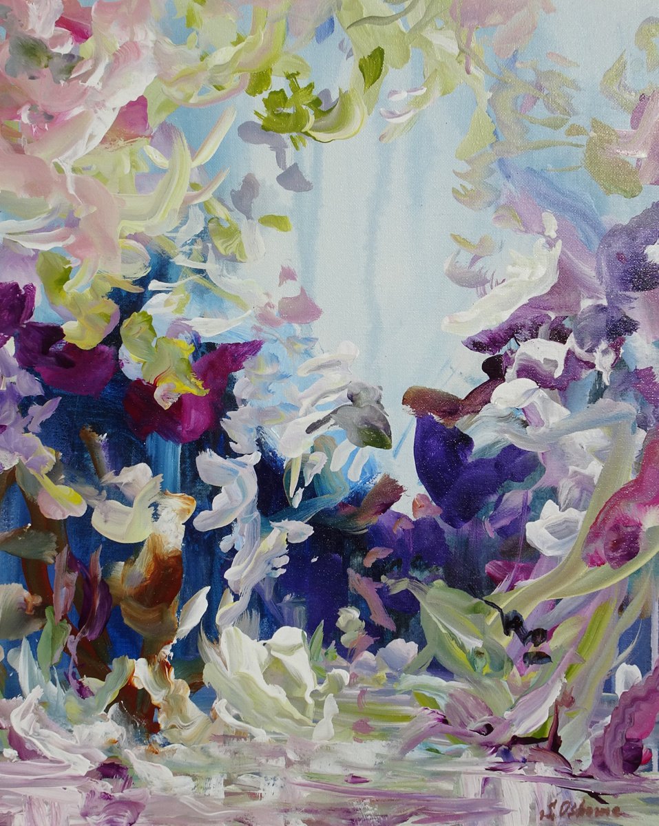 Abstract Floral Garden #1 by Sveta Osborne