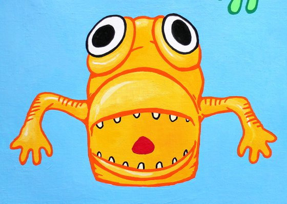 Finger Puppet Monster Painting