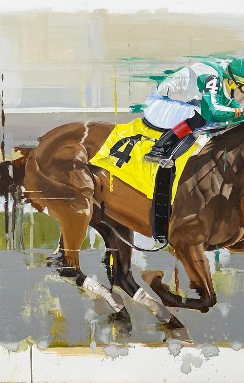 Horse Race and it's number 4 by Helen Sinfield