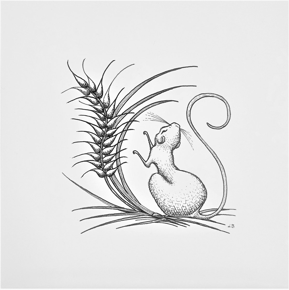 Mouse in the Wheat by Lara Broecke