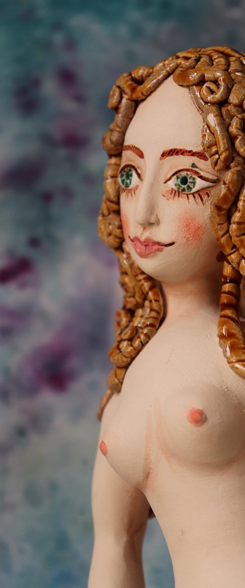 Mermaid,  Wall sculpture by Elya Yalonetski. by Elya Yalonetski