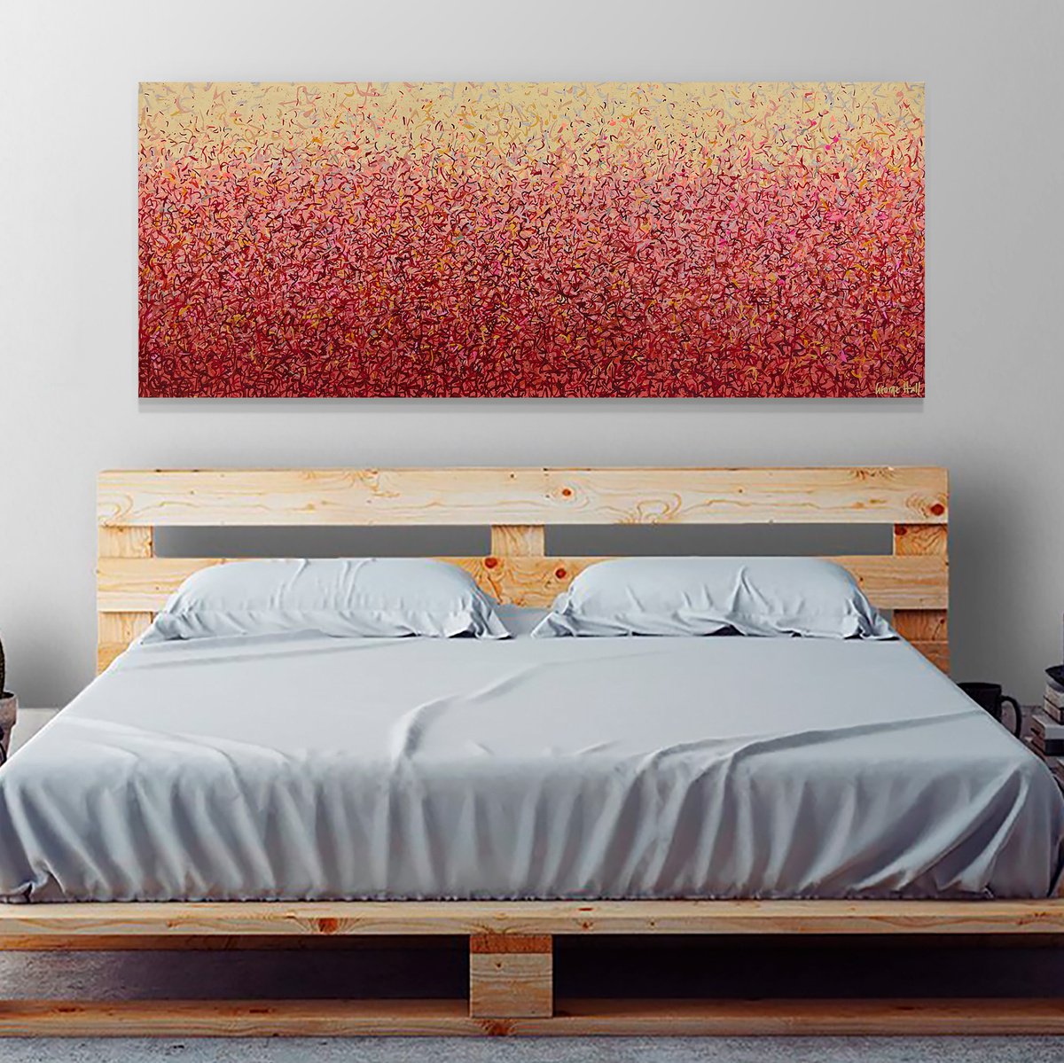 Oondiri Mornings 152 x 61cm acrylic on canvas by George Hall