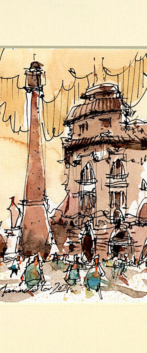 Bologna Urban Sketch by Marin Victor