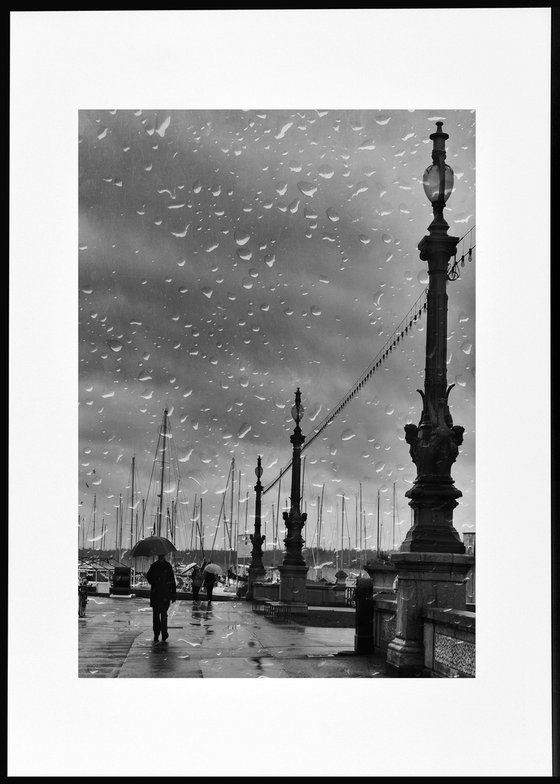 " Rainy promenade. Geneva " Limited Edition 1 / 15