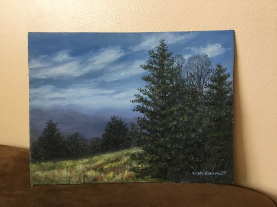 MOUNTAIN MELODY - oil 9X12 canvas