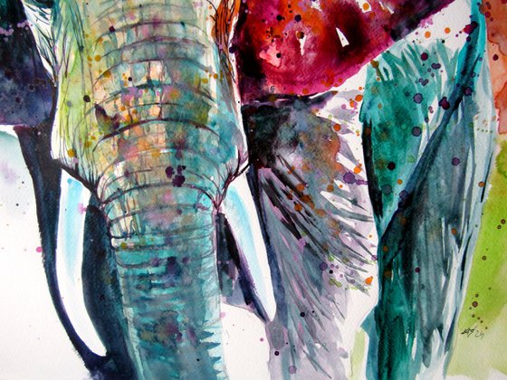 Beautiful majestic elephant