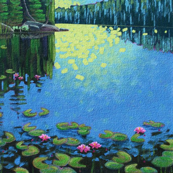 Lake with Water Lilies