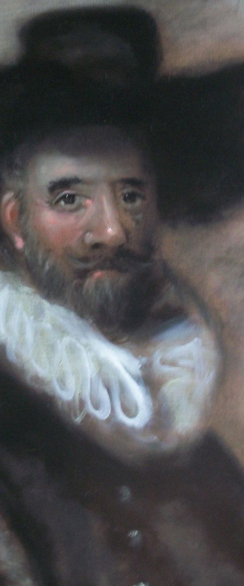 Portrait of a man in a Ruffle  by Jack Bagley