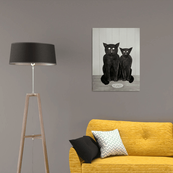 Cat Artwork-The Cat’s Family