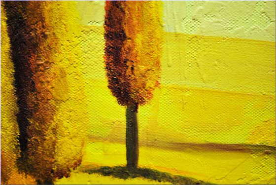 Tuscany - Abstract - Acrylic Painting - Canvas Art- Landscape painting - Wall Art