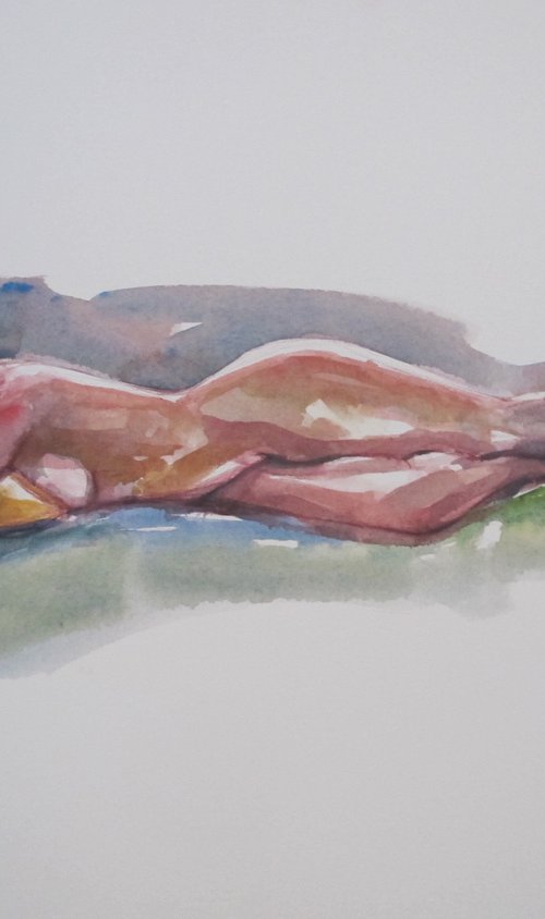 reclining female nude by Rory O’Neill