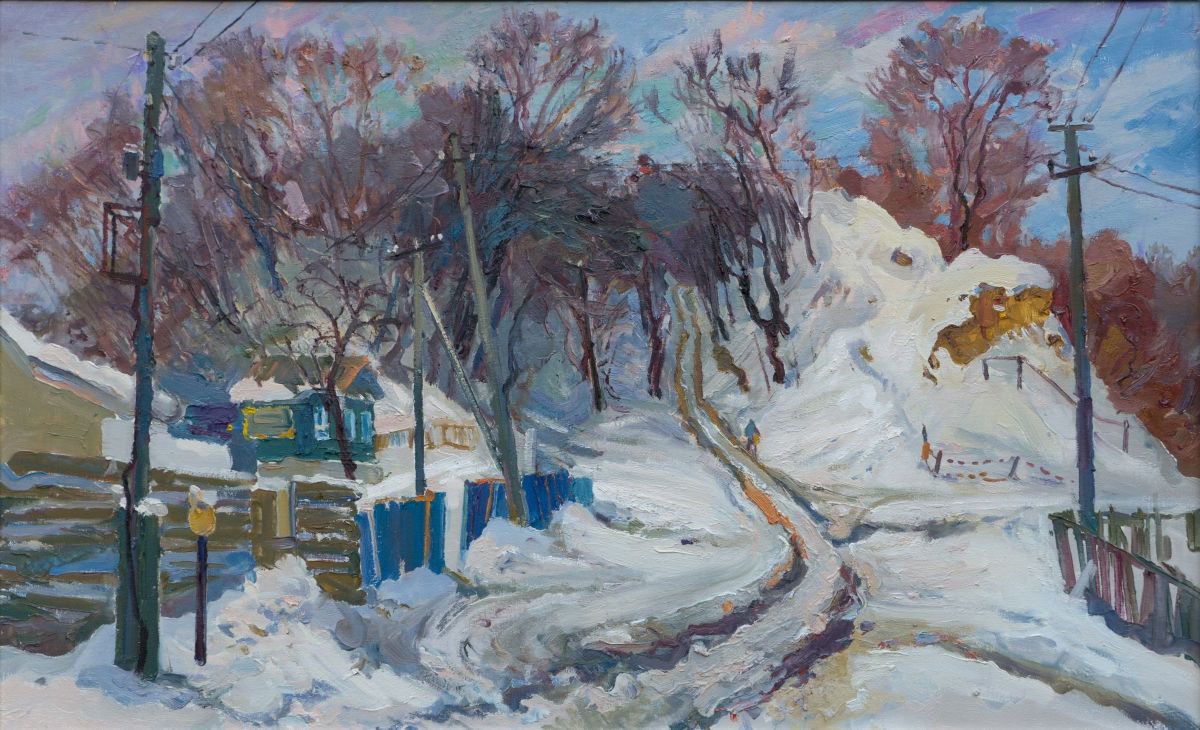 Winter in Sednev by Victor Onyshchenko
