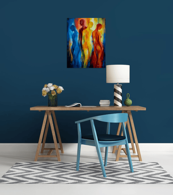 "Gathered Light" - Abstract Figures