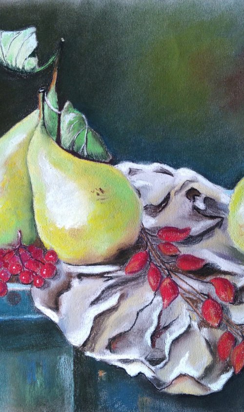 Pears are on the table by Liubov Samoilova