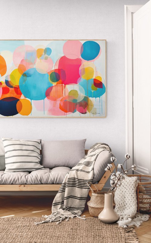 Colorful circle shapes abstract 1212233 by Sasha Robinson