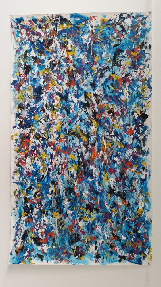 Abstract ACRYLIC PAINTING on CANVAS by M.Y.