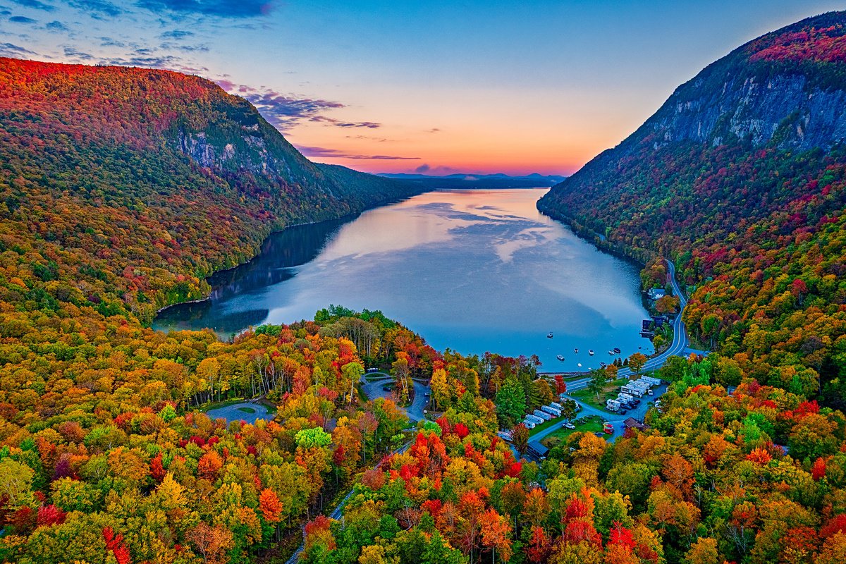 Photograph , Lake Willoughby, Autumn Dawn By Francois De Melogue, 25 X 17, Artwork For Sale On Artfinder