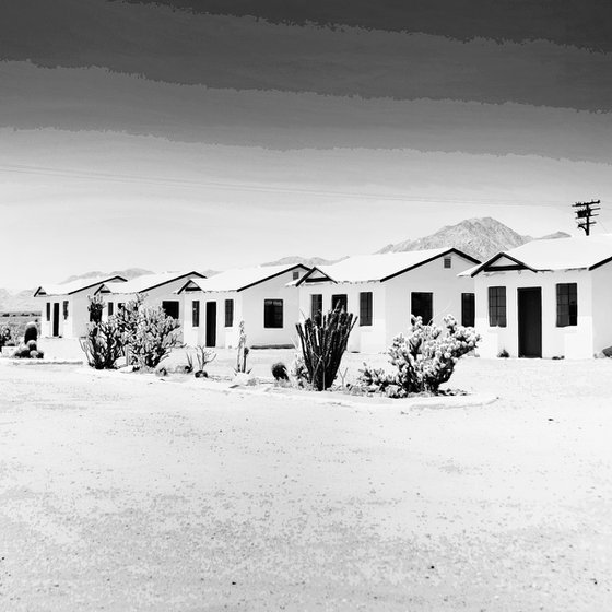 LITTLE WHITE COTTAGES Route 66 Amboy CA