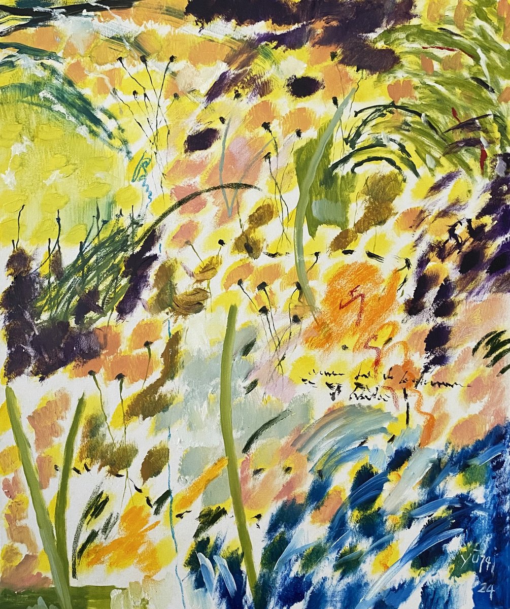 A Summer Garden By YS?rei, 20 X 24, Artwork For Sale On Artfinder