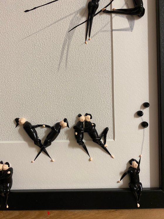 Action.3D Freedom People. Eka Peradze Art.