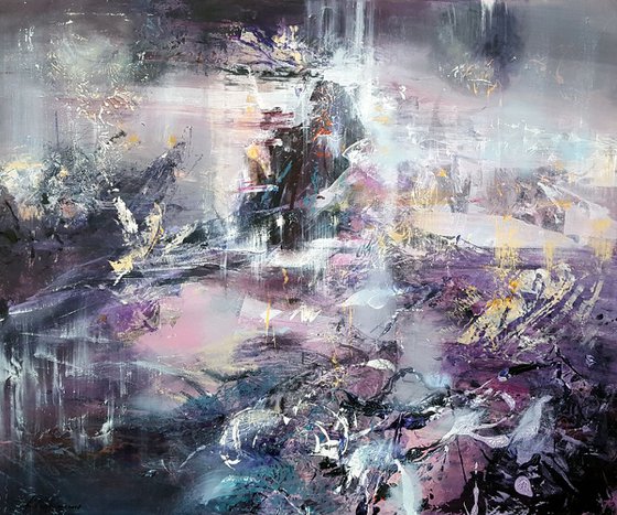 A way to infinity 8 Large mindscape dreamscape by romanian painter O KLOSKA