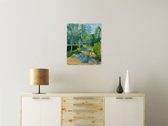 Sun-Dappled Path: Plein Air