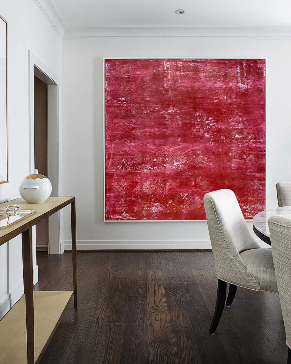 Maroon Sky By Nataliia Sydorova, 75 X 75, Artwork For Sale On Artfinder