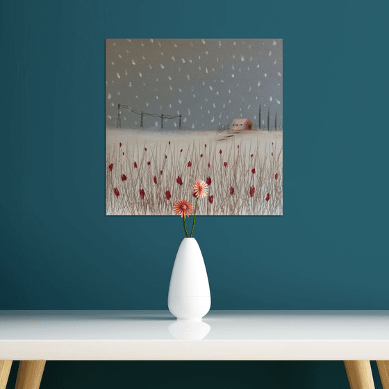 “Snowfall” 40x40x2cm