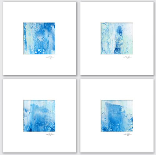 Song Of The Journey Collection 15 - 4 Abstract Paintings in mats by Kathy Morton Stanion by Kathy Morton Stanion