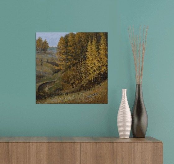 The Autumn Forest - autumn landscape painting