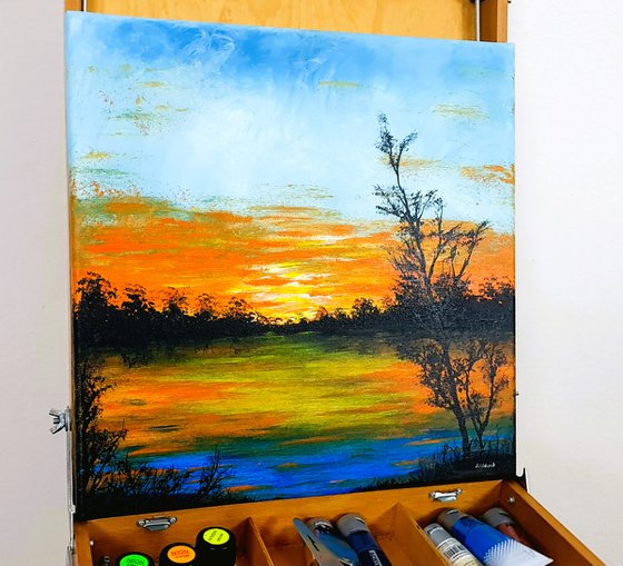 Sunset in the country