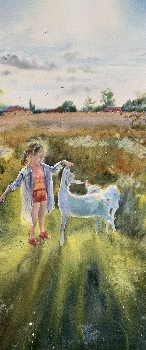 In the summer in the village by Eugenia Gorbacheva