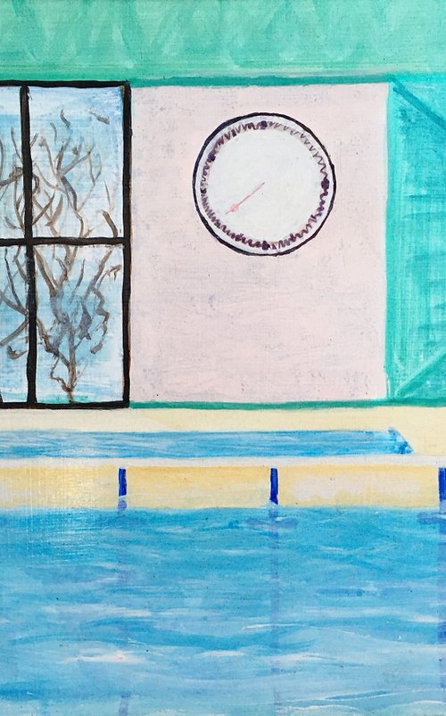 Time - indoor pool by René Goorman