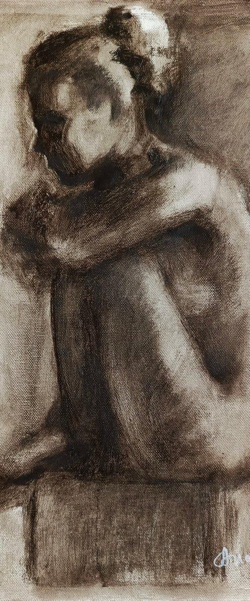 Nude female figure by Anastasia Art Line