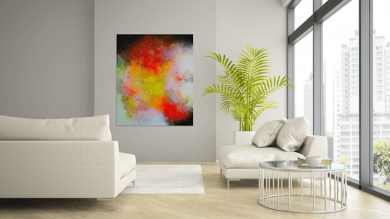 120x100cm.  Abstract Painting / Alex Senchenko © 2019 / Lust
