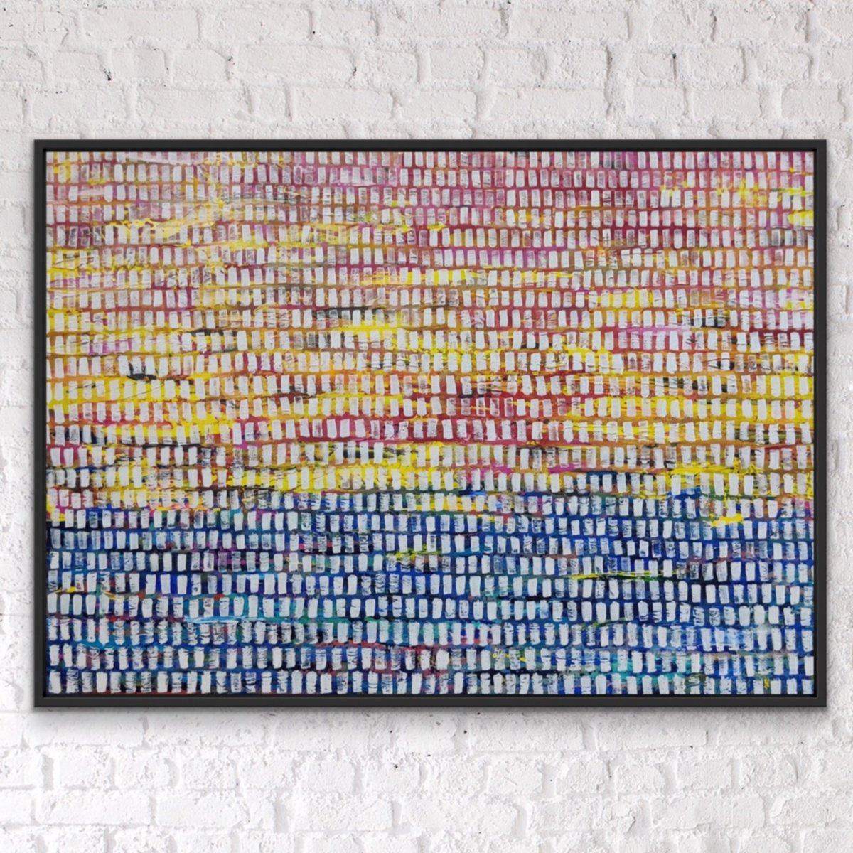 Abstract Landscape Acrylic Painting By Ketki Fadnis, 36 X 24", Sunset At Beach, Original Artwork