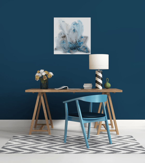 Nature 546 — Fluid Blue on Canvas
