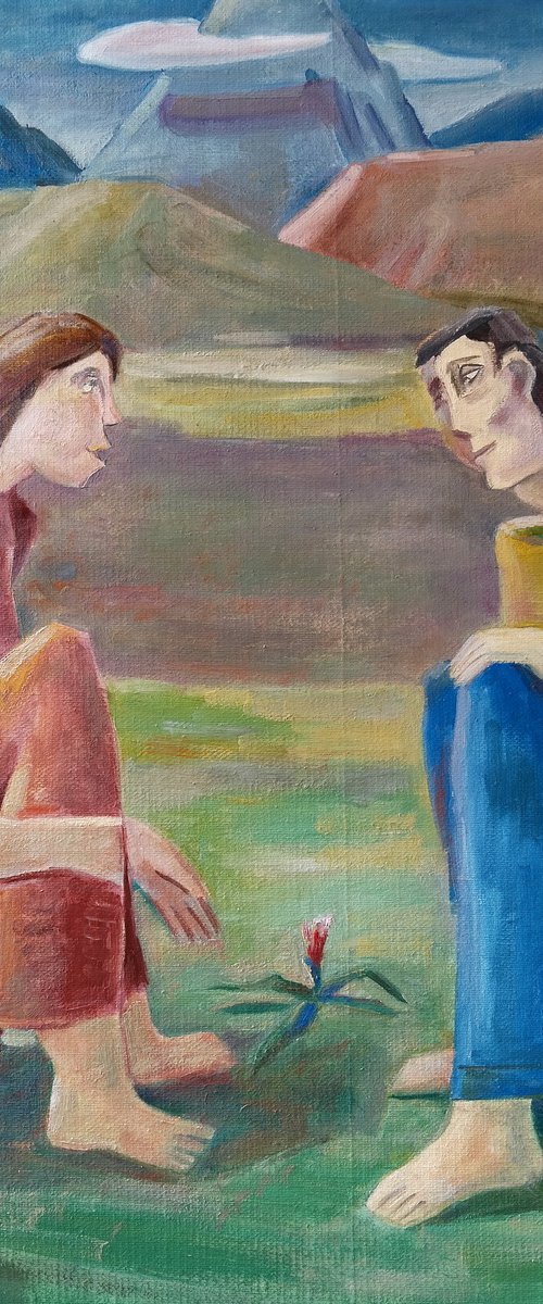 The Meeting in the Meadow by Gegham Hunanyan