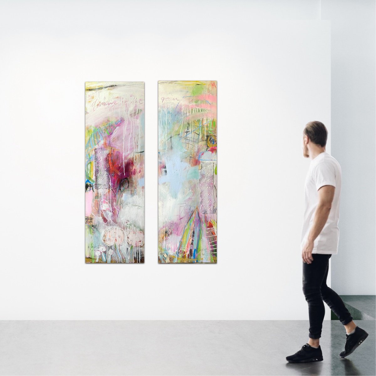Dancing In The Rain No.2 By Bea Schubert, 31 X 47, Artwork For Sale On Artfinder