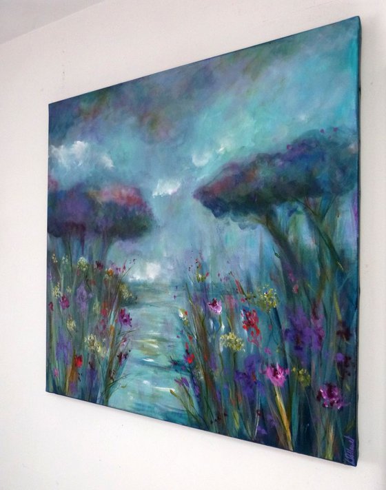 The iris pond 60x60cm