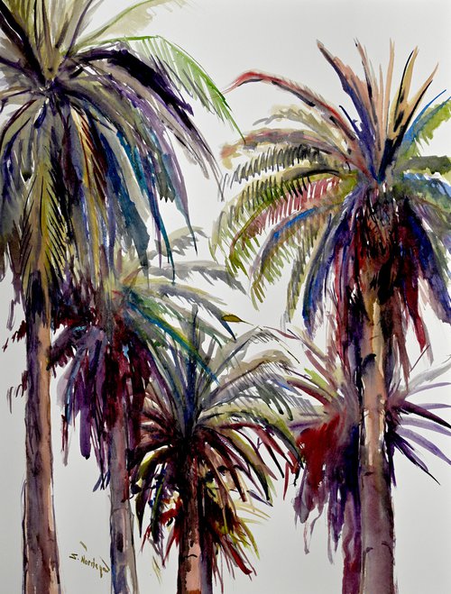 Palm Trees From Beverly Hills by Suren Nersisyan
